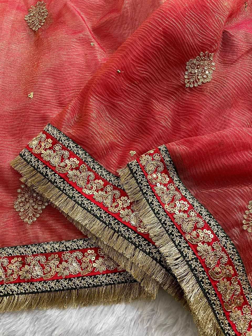 Ynf Crush Silk RIN134 GRIVA Sarees Wholesale Designer Sarees Party Wear Sarees Lace Border Sarees Manufacturer- Kapda Export