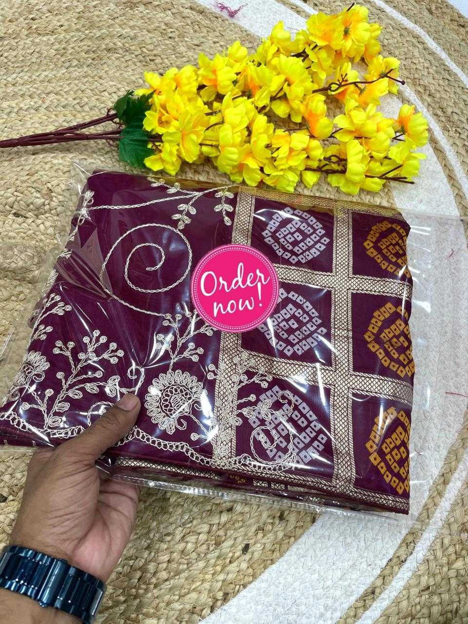 Ynf Dola Silk KESH514 Bandhej Sarees Wholesale Bandhani Bandhej Sarees Traditional Sarees Festive Sarees Manufacturer- Kapda Export