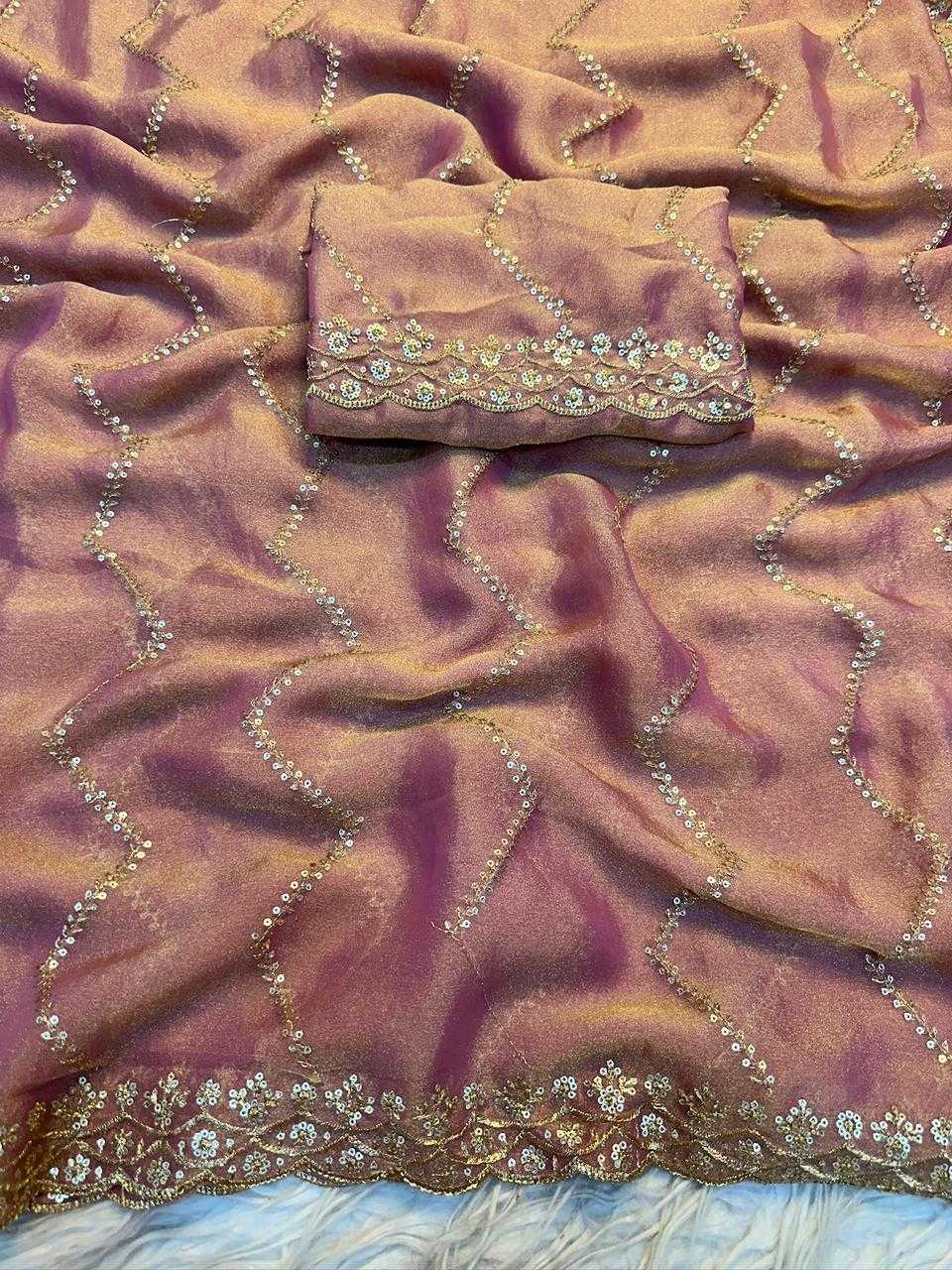 Ynf Dull Moss KESH671 Nc Sarees Wholesale Fancy Sarees Sequin Sarees Embroidered Sarees Manufacturer- Kapda Export