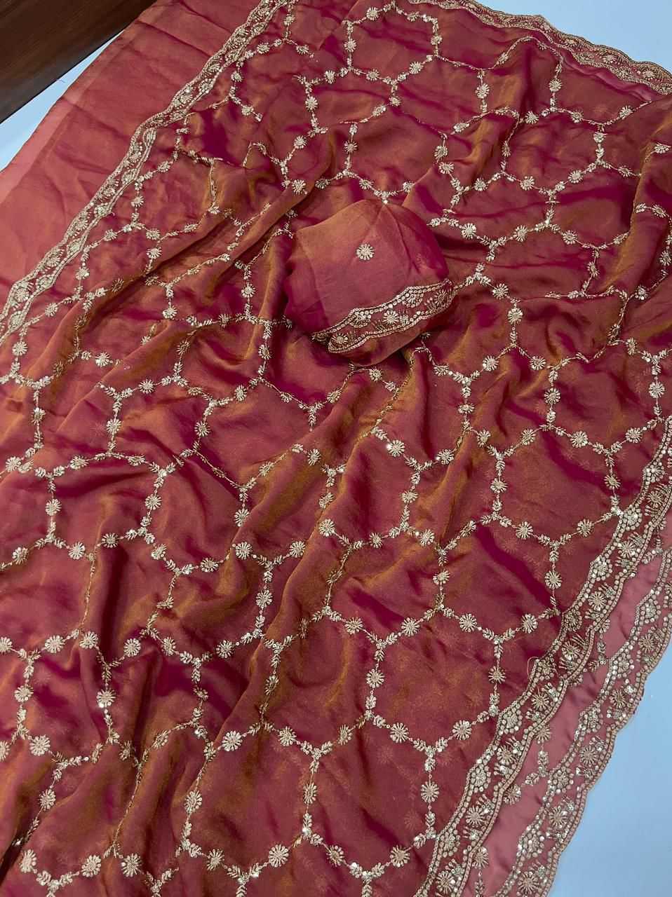 Ynf Dull Moss KESH727 103 Sarees Festive Collections Wholesale Embroidered Sarees Sequins Work Saree Satin Sarees Manufacturer- Kapda Export
