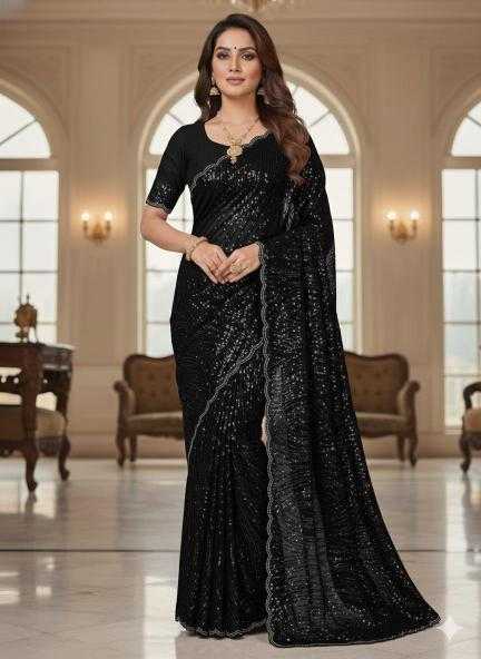 Ynf Fancy KESH114 3922 Sarees Wholesale Sequence Sarees Embroidered Sarees Stone Work Saree Manufacturer- Kapda Export