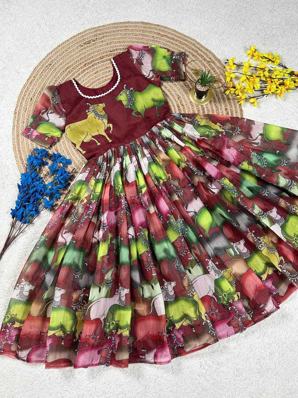 Ynf Fancy KESH167 PRIYA Gowns Wholesale Party Gowns Designer Gowns Floral Print Gowns Manufacturer- Kapda Export