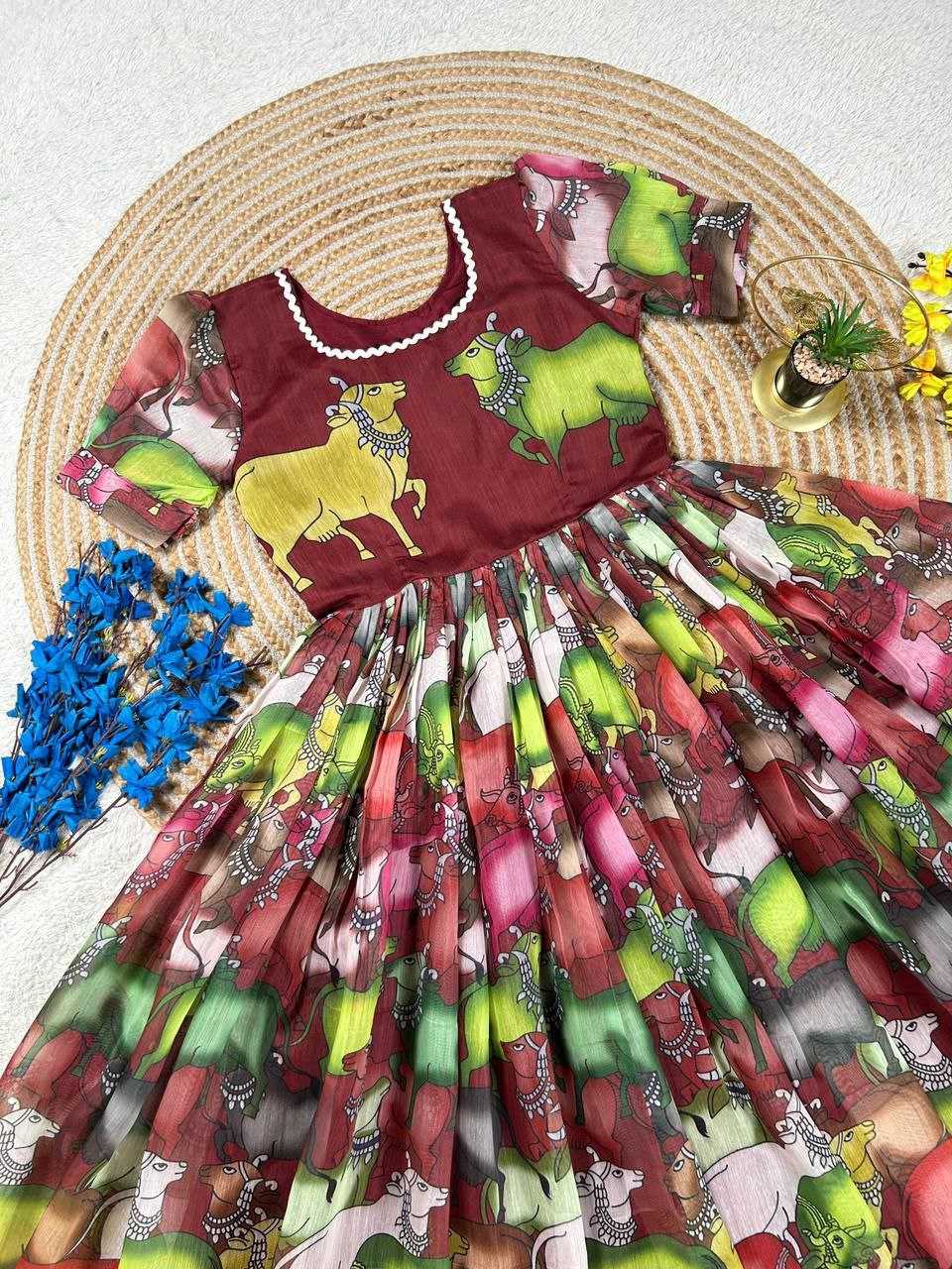 Ynf Fancy KESH167 PRIYA Gowns Wholesale Party Gowns Designer Gowns Floral Print Gowns Manufacturer- Kapda Export