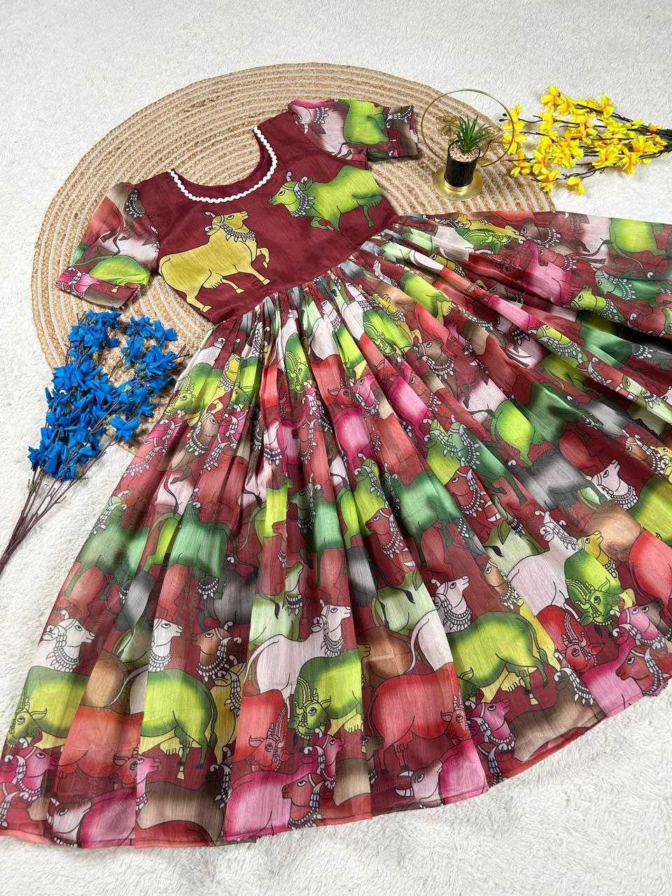 Ynf Fancy KESH167 PRIYA Gowns Wholesale Party Gowns Designer Gowns Floral Print Gowns Manufacturer- Kapda Export