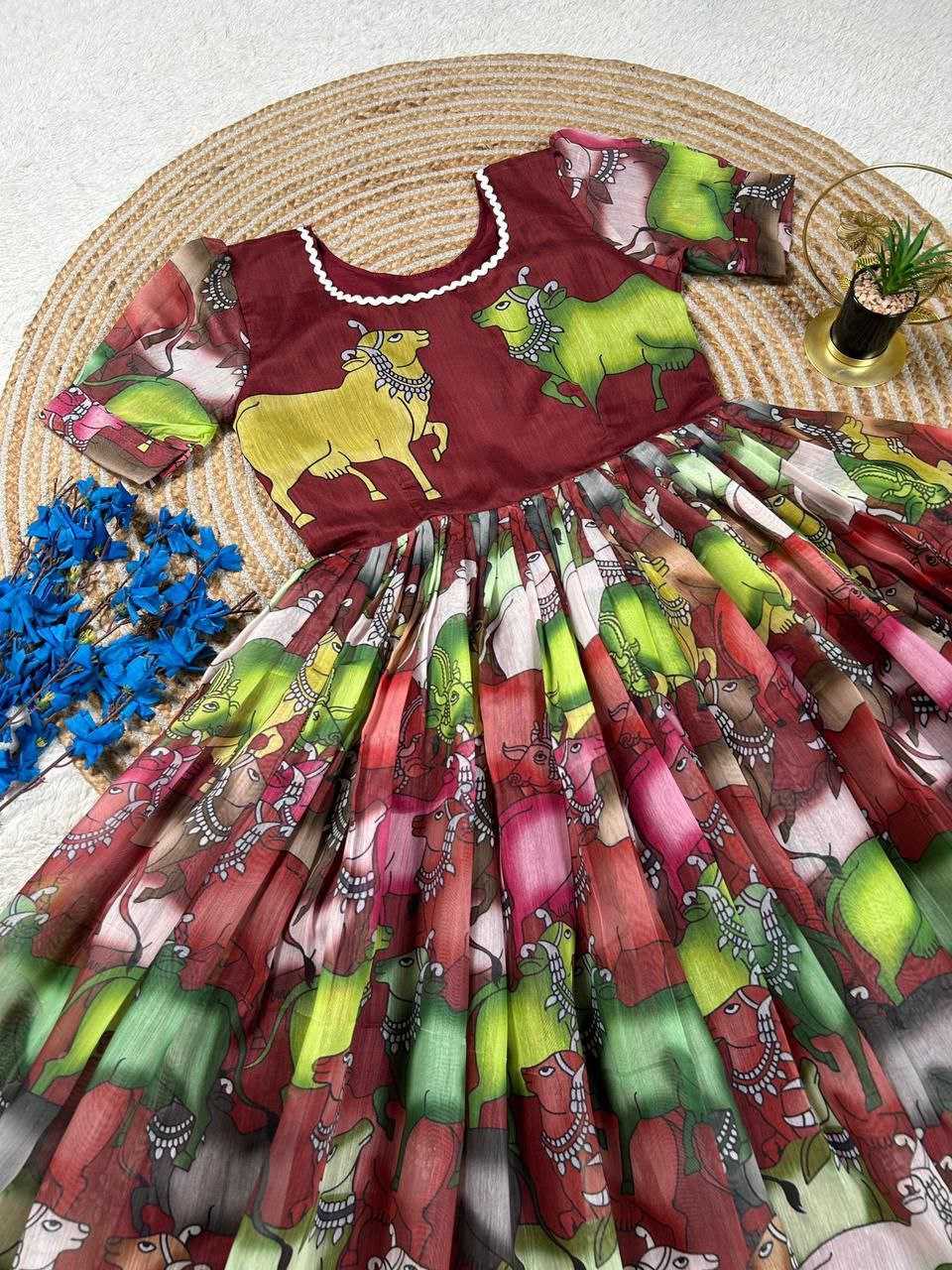 Ynf Fancy KESH167 PRIYA Gowns Wholesale Party Gowns Designer Gowns Floral Print Gowns Manufacturer- Kapda Export