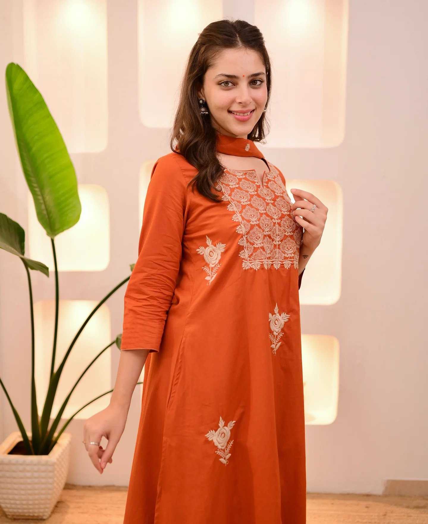 Ynf Fancy KESH334 Aroma Suits & Dresses Festive Collections Wholesale Party wear suits Embroidered Suits Orange Salwar Suit Manufacturer- Kapda Export