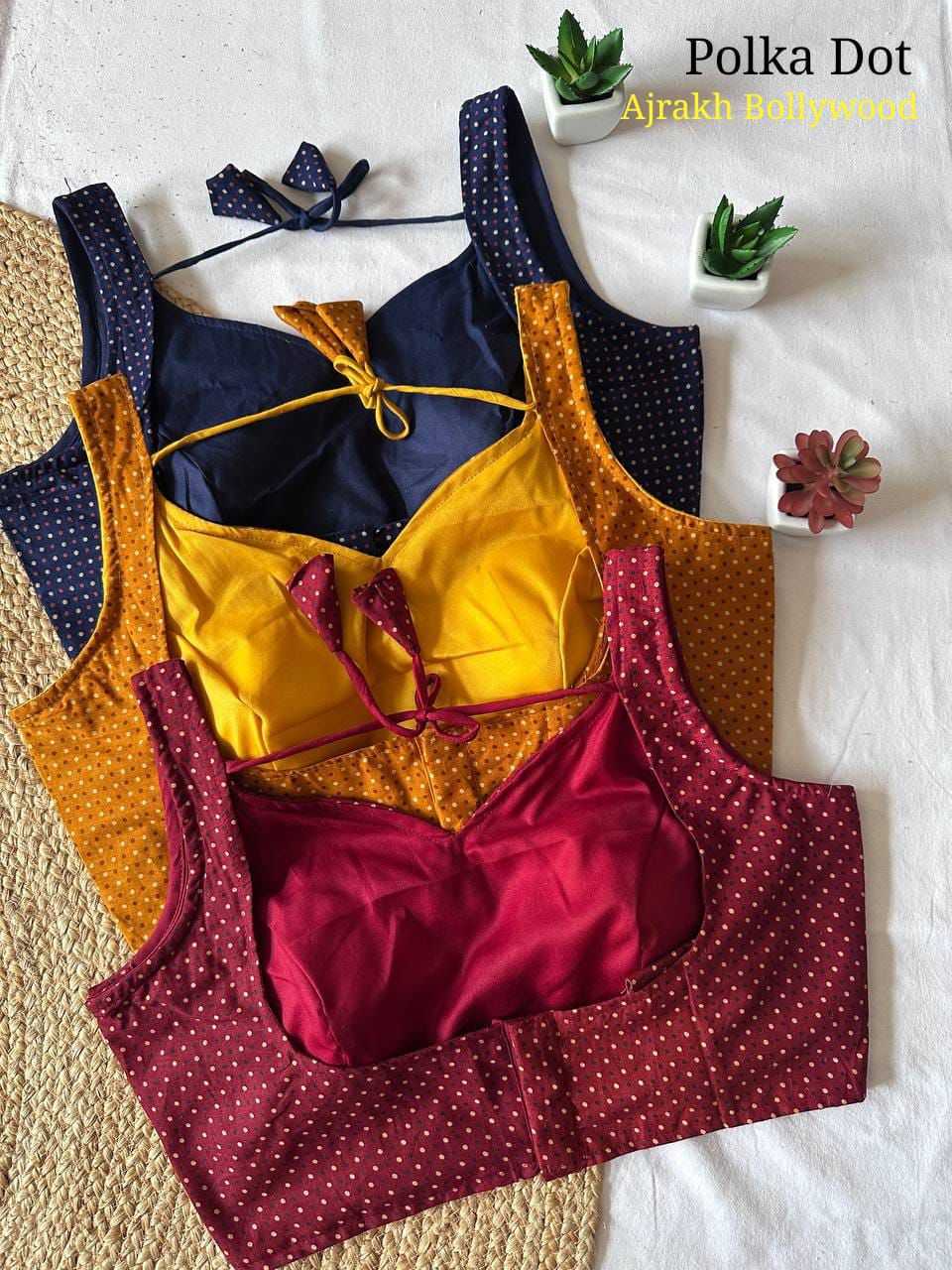 Ynf Fancy KESH426 Polka Dot Readymade Blouses Wholesale Designer Blouse Party Wear Blouse Fashion Blouse Manufacturer- Kapda Export