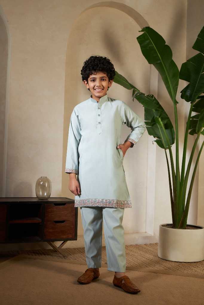 Ynf Fancy KESH481 CLLEORA Viraasat 91051 Kids Wear Wholesale Kids Kurta Pajama Kids Festive Wear Kids Wedding Outfits Manufacturer- Kapda Export