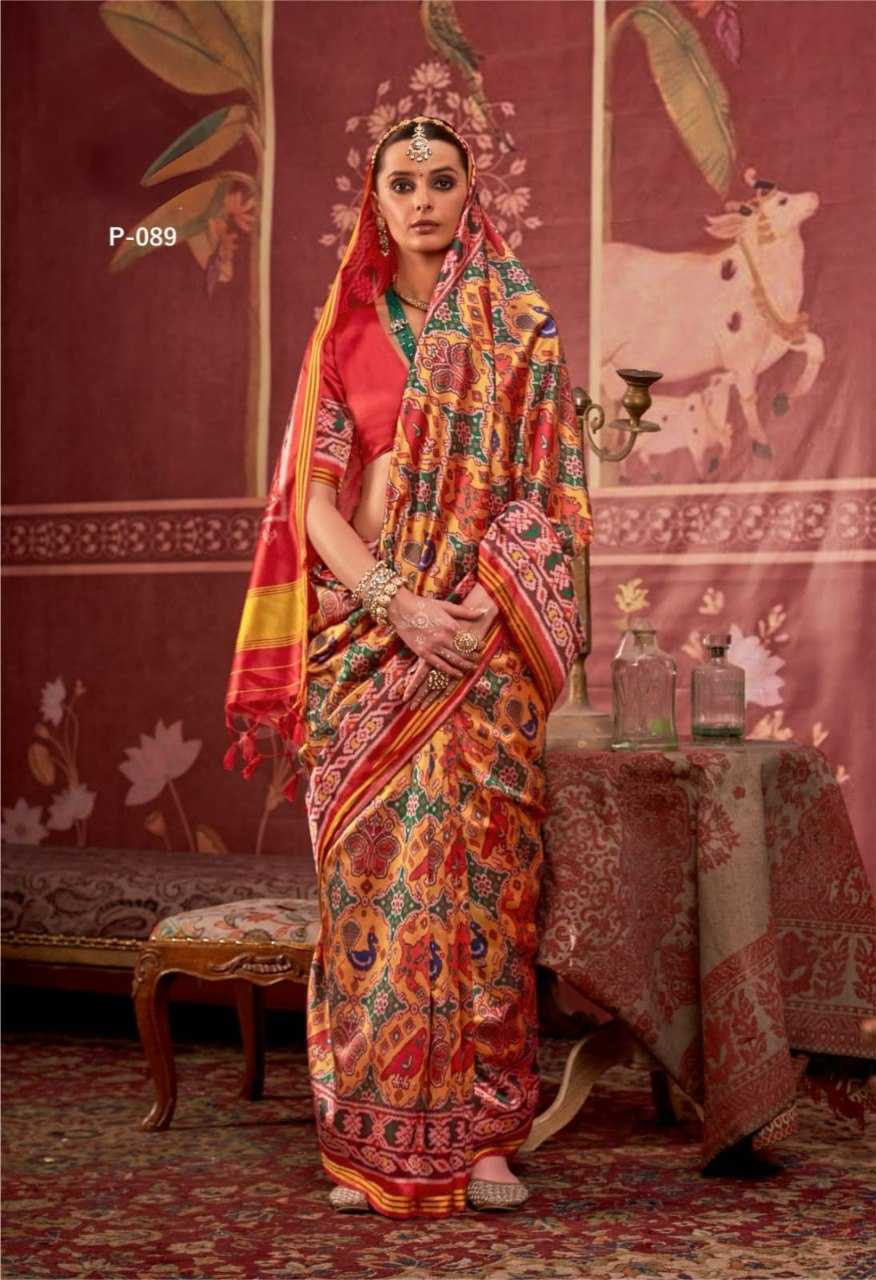 Ynf Fancy KESH522 PATNA PATOLA Sarees Silk Sarees Wholesale Designer Sarees Patola Sarees Traditional Sarees Manufacturer- Kapda Export