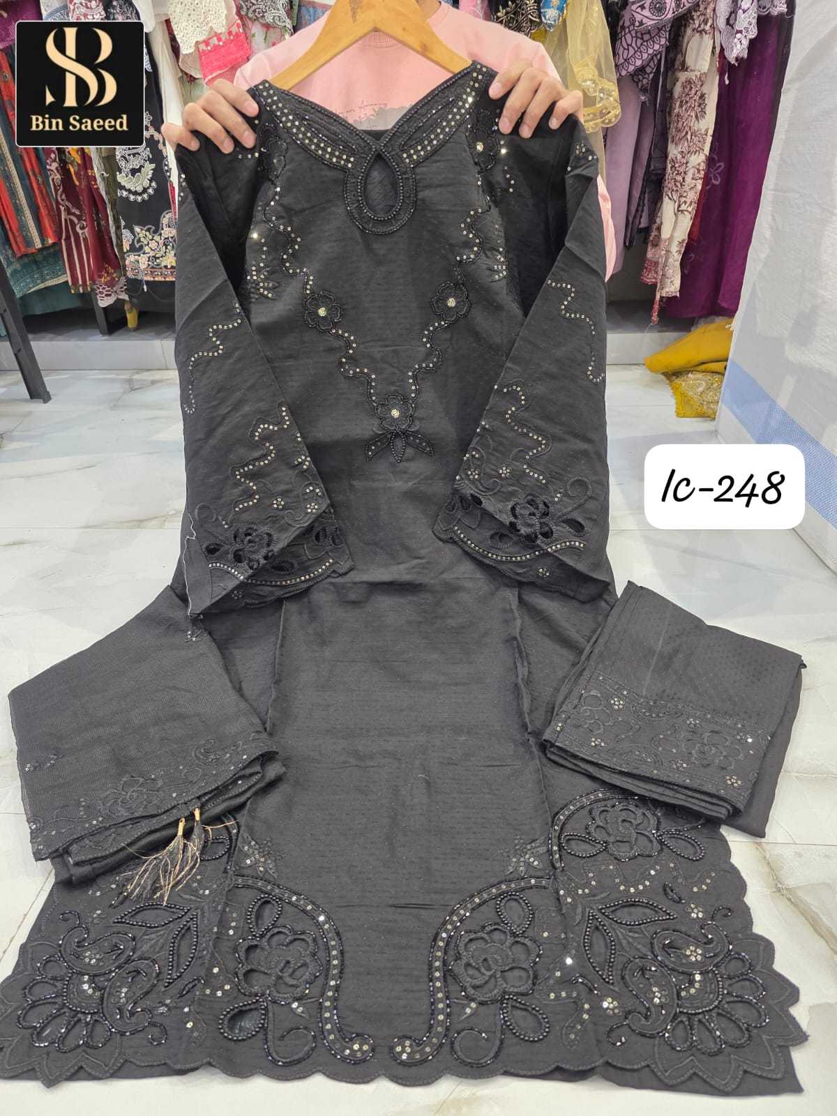 Ynf Fancy KESH557 BIN SAEED IC 299 Suits & Dresses Wholesale Ladies Suits Party wear suits Designer Suits Manufacturer- Kapda Export