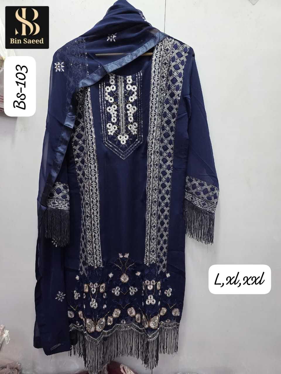 Ynf Fancy KESH557 SAEED Suits & Dresses Wholesale Sharara Salwar Suits Embroidery Suits Designer Suits Manufacturer- Kapda Export