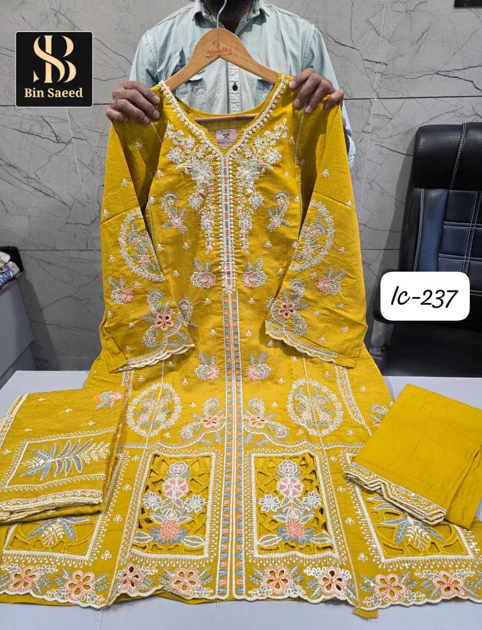 Ynf Fancy KESH677 BIN SAEED 237 Suits & Dresses Wholesale Designer dresses Printed Dresses Handwork Suits Manufacturer- Kapda Export