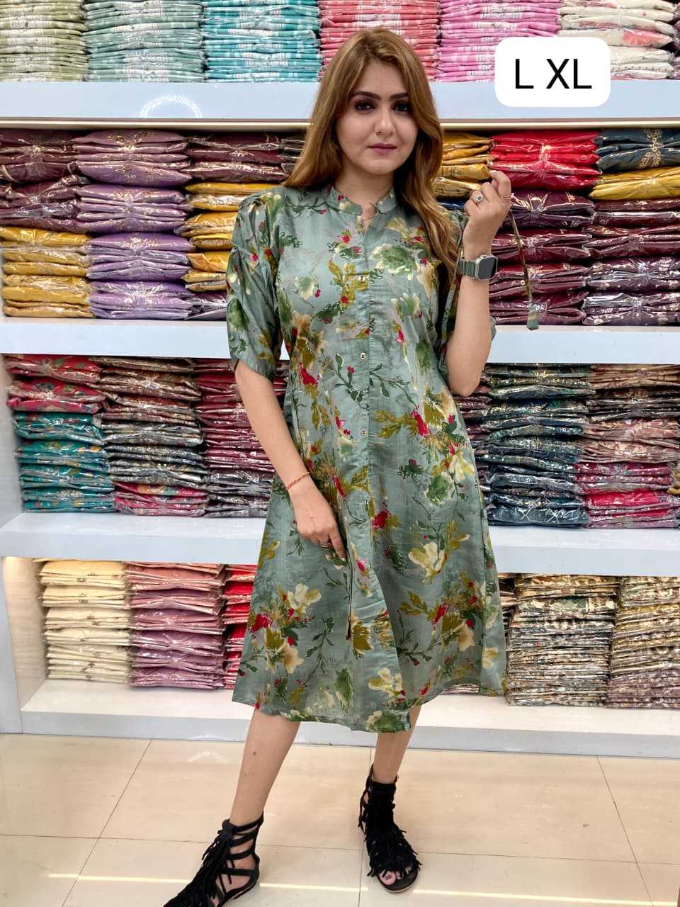 Ynf Fancy KESH720 104 Kurti Festive Collections Plus Size Collections Wholesale Festive Kurtis A-Line Kurtis Kurtis With Pockets Manufacturer- Kapda Export