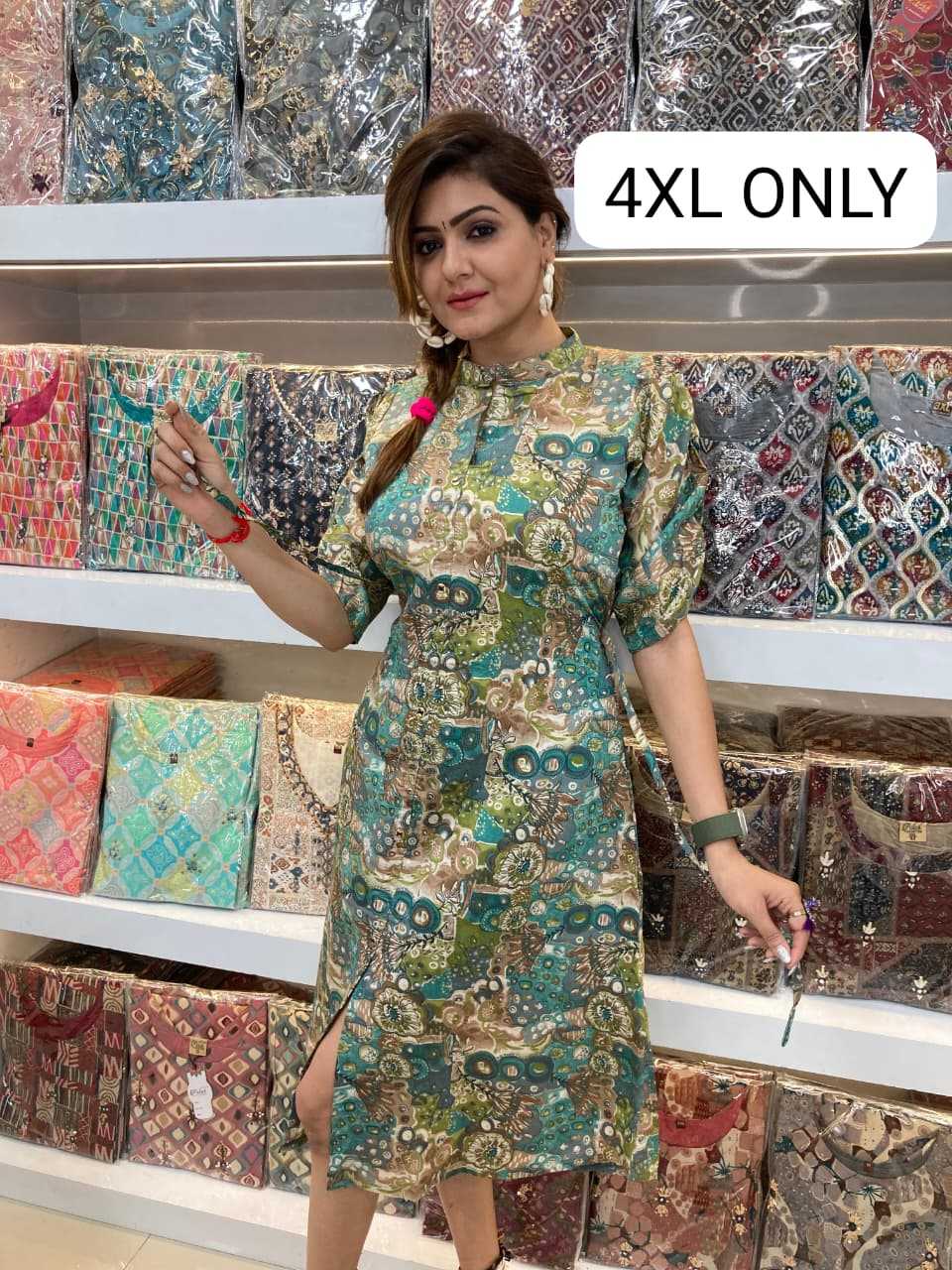 Ynf Fancy KESH720 104 Kurti Festive Collections Plus Size Collections Wholesale Festive Kurtis A-Line Kurtis Kurtis With Pockets Manufacturer- Kapda Export