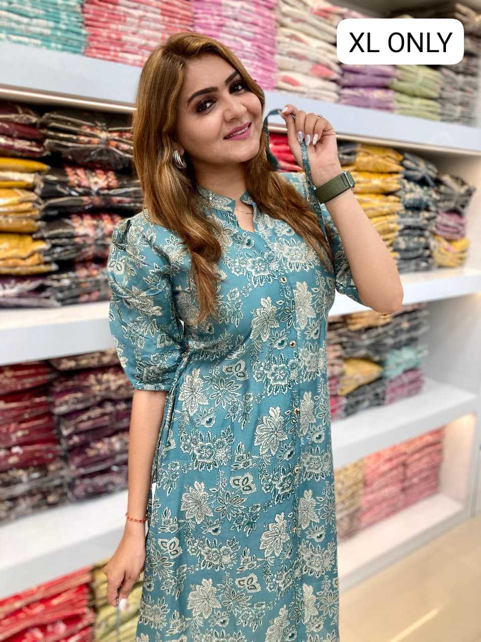 Ynf Fancy KESH720 104 Kurti Festive Collections Plus Size Collections Wholesale Festive Kurtis A-Line Kurtis Kurtis With Pockets Manufacturer- Kapda Export
