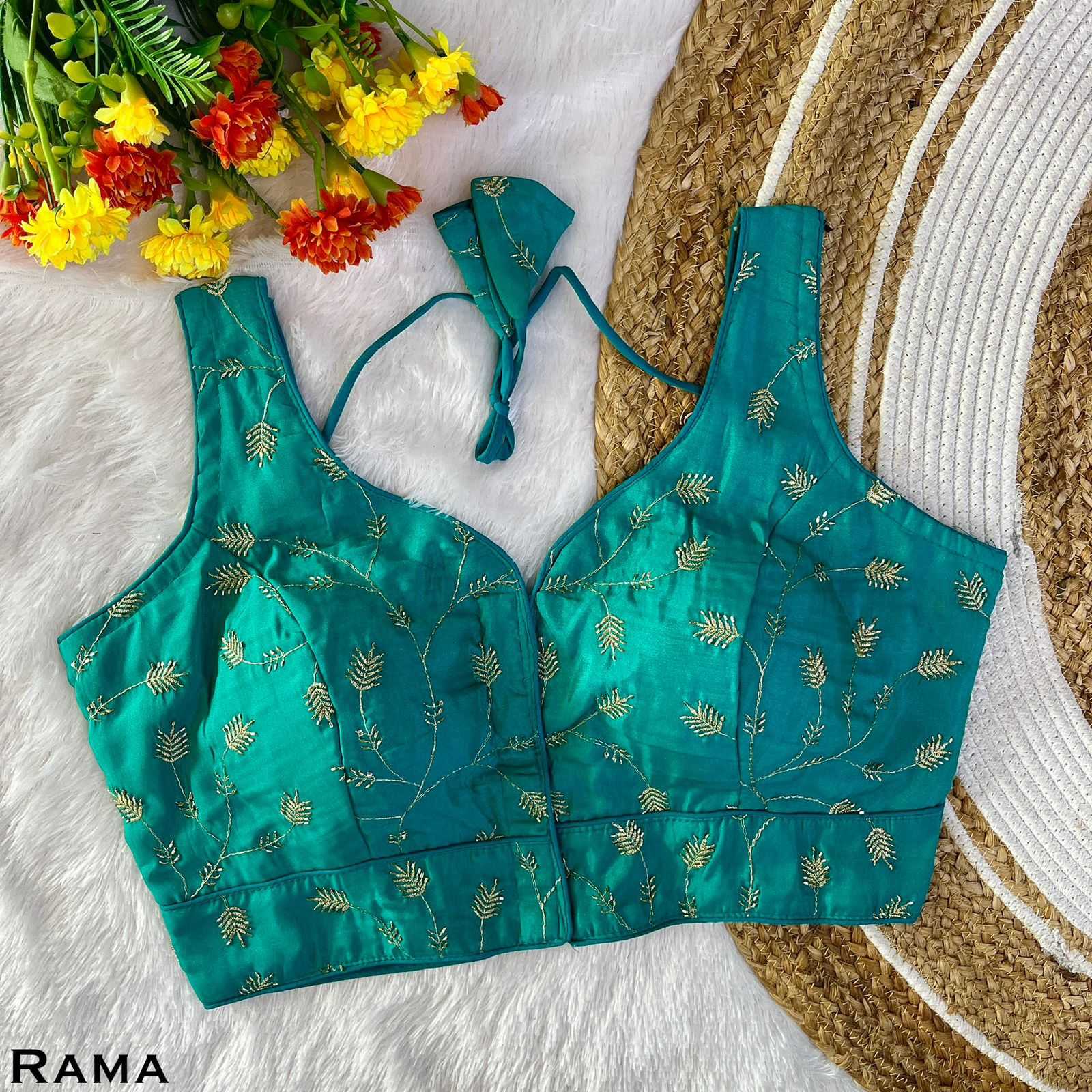 Ynf Fancy KESH728 101 Readymade Blouses Festive Collections Wholesale Blouse Embroidered Blouses Navratri Blouses Manufacturer- Kapda Export