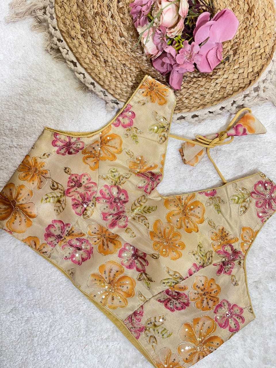 Ynf Fancy KESH728 111 Readymade Blouses Festive Collections Wholesale Printed Blouse Party Wear Blouse Fashion Blouse Manufacturer- Kapda Export