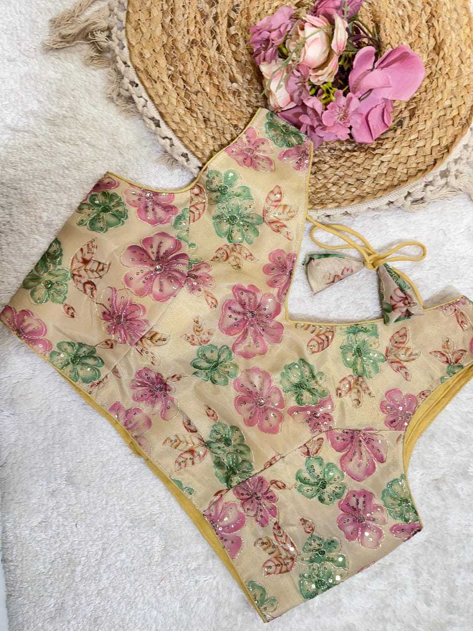 Ynf Fancy KESH728 111 Readymade Blouses Festive Collections Wholesale Printed Blouse Party Wear Blouse Fashion Blouse Manufacturer- Kapda Export