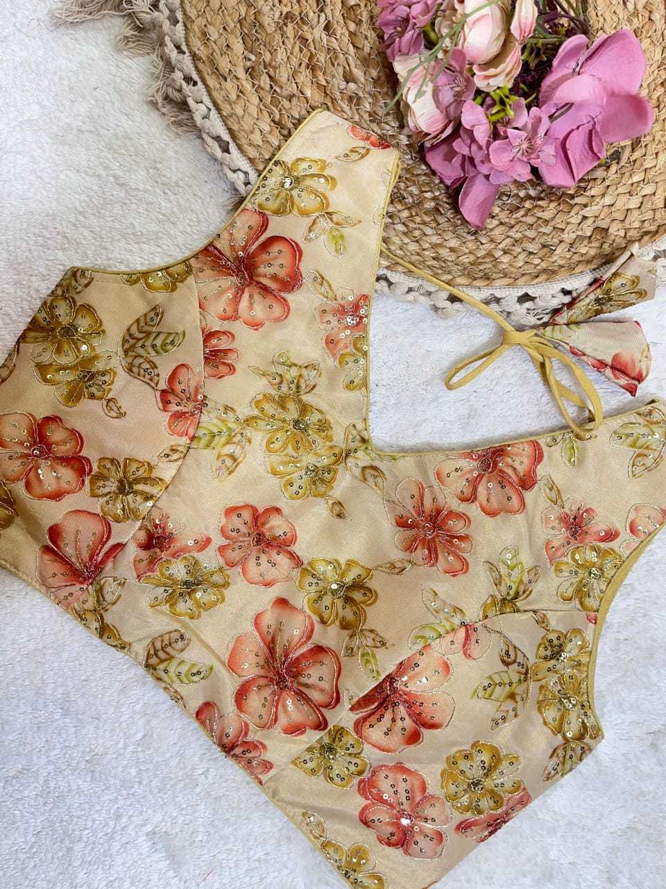 Ynf Fancy KESH728 111 Readymade Blouses Festive Collections Wholesale Printed Blouse Party Wear Blouse Fashion Blouse Manufacturer- Kapda Export