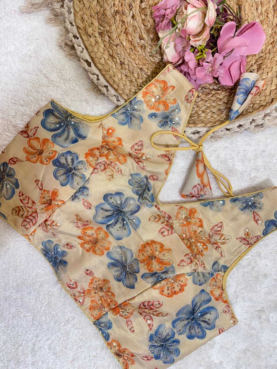 Ynf Fancy KESH728 111 Readymade Blouses Festive Collections Wholesale Printed Blouse Party Wear Blouse Fashion Blouse Manufacturer- Kapda Export