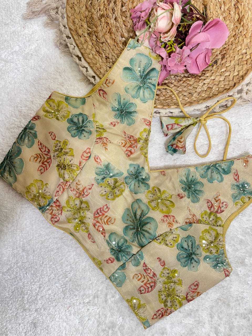 Ynf Fancy KESH728 111 Readymade Blouses Festive Collections Wholesale Printed Blouse Party Wear Blouse Fashion Blouse Manufacturer- Kapda Export