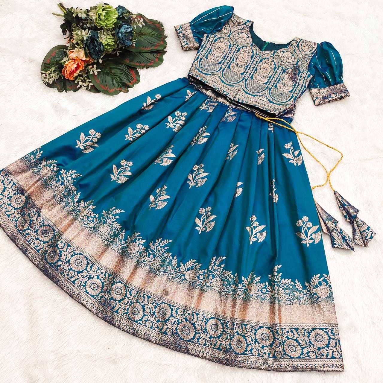 Ynf Fancy RIN235 canvas Kids Wear Wholesale Kids Lehenga Kids Festive Wear Kids Party Wear Ethnic Manufacturer- Kapda Export