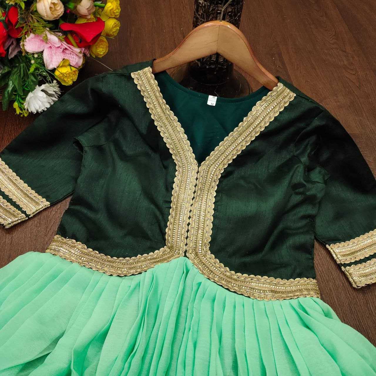 Ynf Faux Georgette KESH167 Gown-adult -3 Gowns Wholesale Fancy Gowns Georgette Gown Party Wear Gowns Manufacturer- Kapda Export