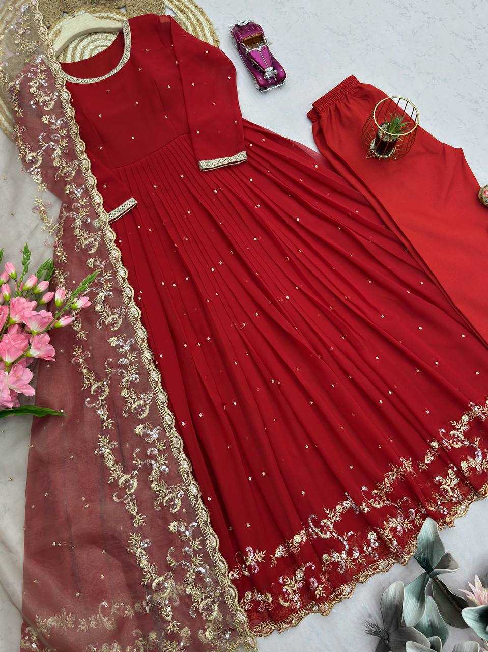 Ynf Faux Georgette KESH490 705 Gowns Wholesale Evening Gowns Designer Gowns Cocktail Gowns Manufacturer- Kapda Export