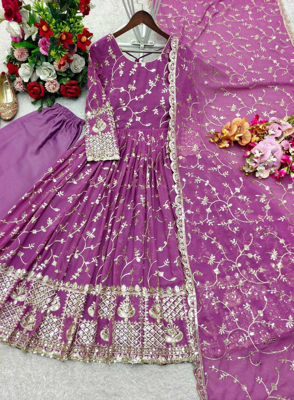 Ynf Faux Georgette KESH506 8051 Gowns Wholesale Georgette Gown Wedding Gown Bridal Gowns Manufacturer- Kapda Export