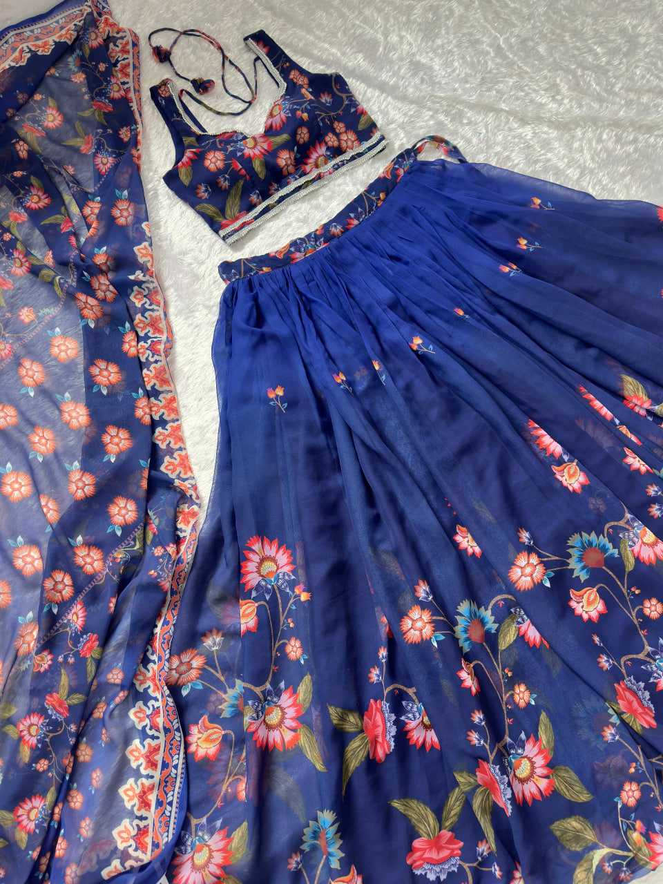 Ynf Faux Georgette KESH522 121 Lehengas Festive Collections Wholesale Printed Lehenga Georgette Lehenga Lehenga With Blouse Manufacturer- Kapda Export