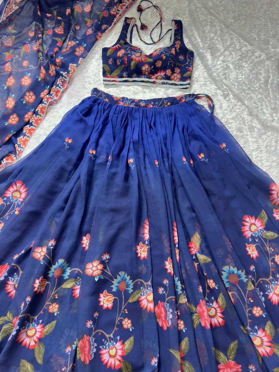 Ynf Faux Georgette KESH522 121 Lehengas Festive Collections Wholesale Printed Lehenga Georgette Lehenga Lehenga With Blouse Manufacturer- Kapda Export