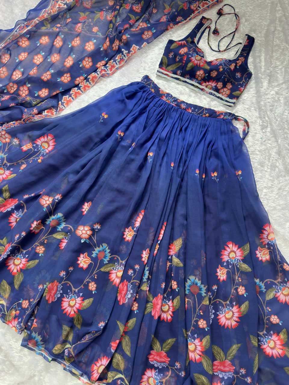 Ynf Faux Georgette KESH522 121 Lehengas Festive Collections Wholesale Printed Lehenga Georgette Lehenga Lehenga With Blouse Manufacturer- Kapda Export