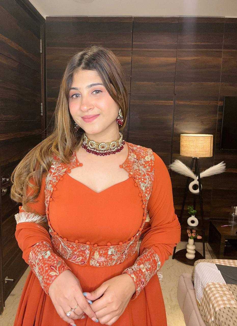 Ynf Faux Georgette KESH528 496 Suits & Dresses Wedding Collections Festive Collections Wholesale Georgette Suit Anarkali Suits Maxi Dresses Manufacturer- Kapda Export