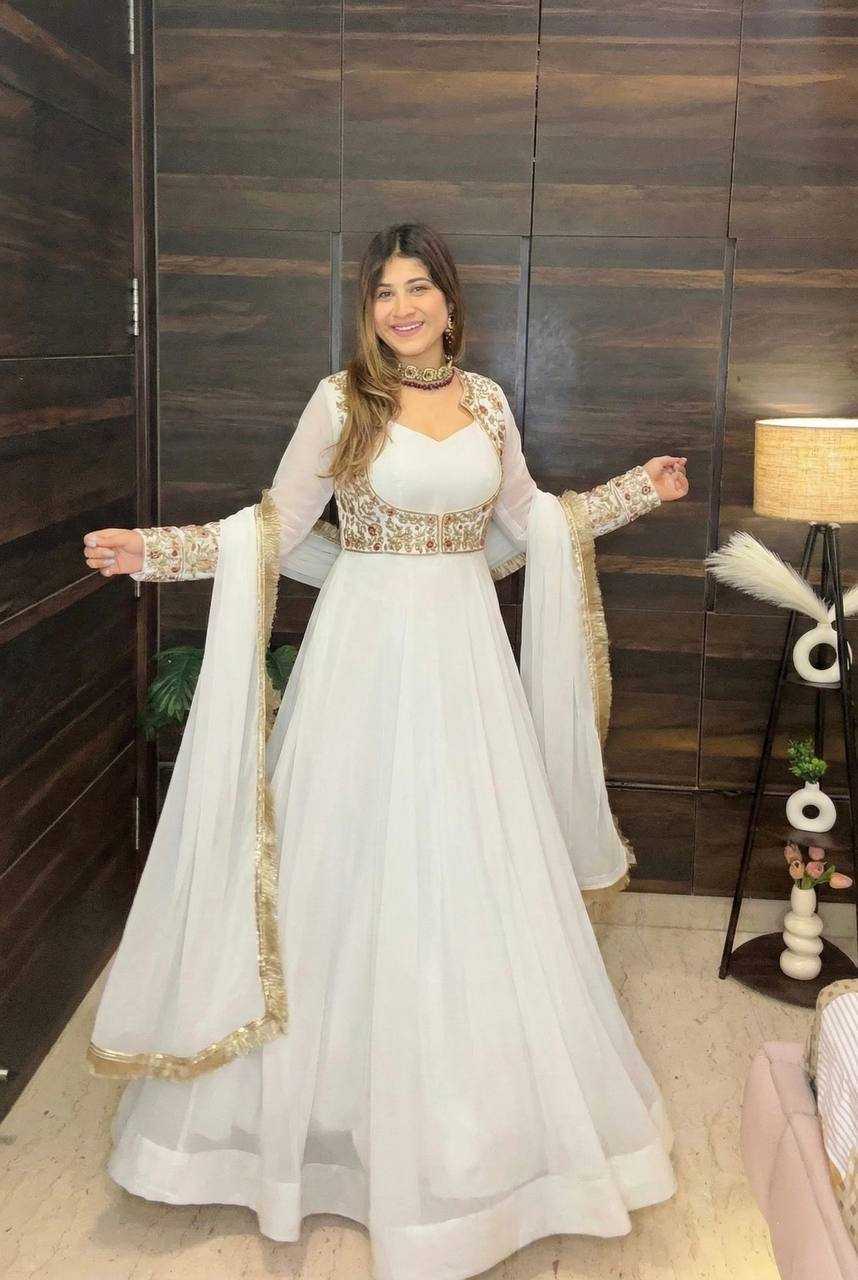 Ynf Faux Georgette KESH528 496 Suits & Dresses Wedding Collections Festive Collections Wholesale Georgette Suit Anarkali Suits Maxi Dresses Manufacturer- Kapda Export