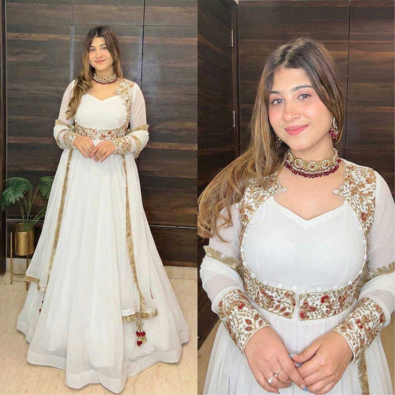 Ynf Faux Georgette KESH528 496 Suits & Dresses Wedding Collections Festive Collections Wholesale Georgette Suit Anarkali Suits Maxi Dresses Manufacturer- Kapda Export