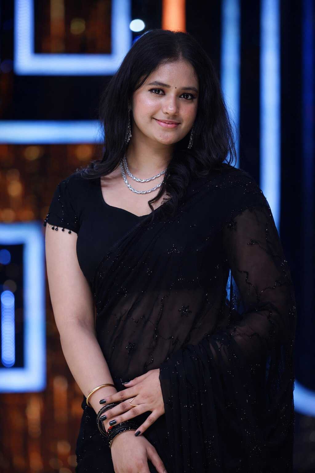 Ynf Faux Georgette KESH600 Ramya Sarees Festive Collections Wholesale Party Wear Sarees Georgette Sarees Black Sarees Manufacturer- Kapda Export