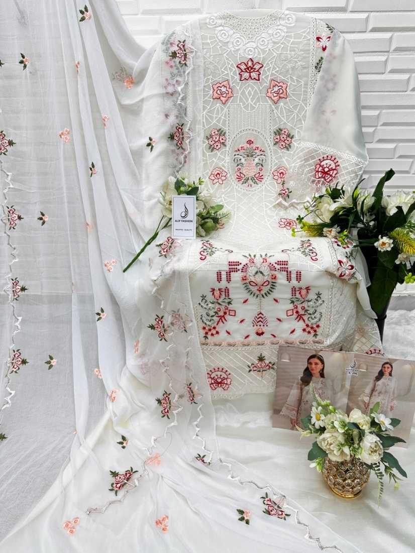 Ynf Faux Georgette KESH677 ALIF 206 Kurti Wholesale Long Kurtis Party Wear Kurtis Georgette Kurti Manufacturer- Kapda Export