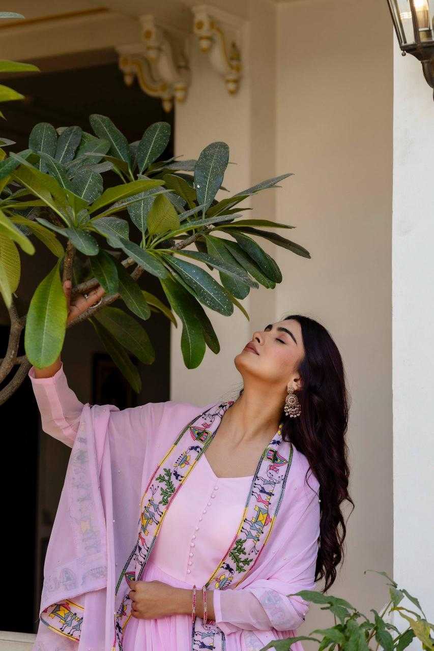 Ynf Faux Georgette RIN215 41 Gowns Wholesale Party Gowns Embroidered Gown Designer Gowns Manufacturer- Kapda Export