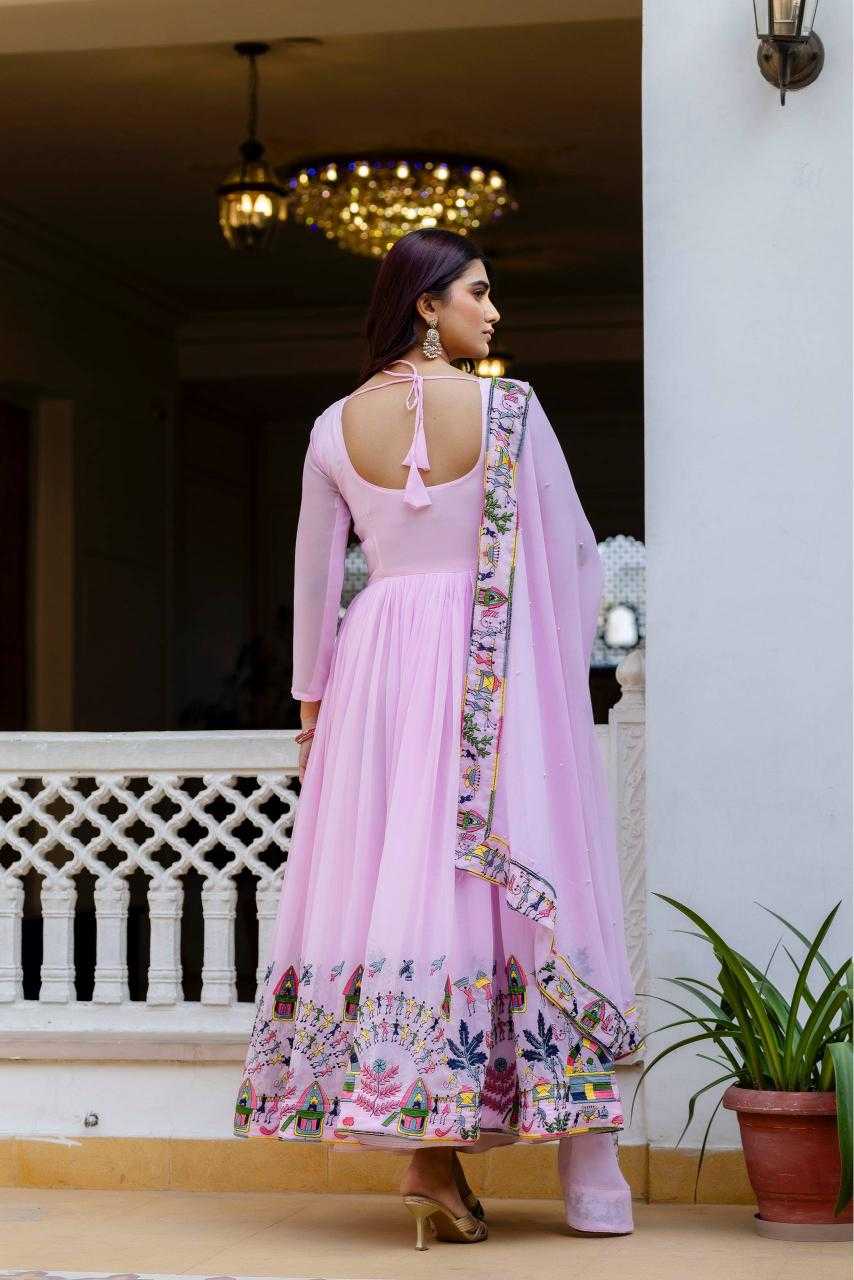 Ynf Faux Georgette RIN215 41 Gowns Wholesale Party Gowns Embroidered Gown Designer Gowns Manufacturer- Kapda Export