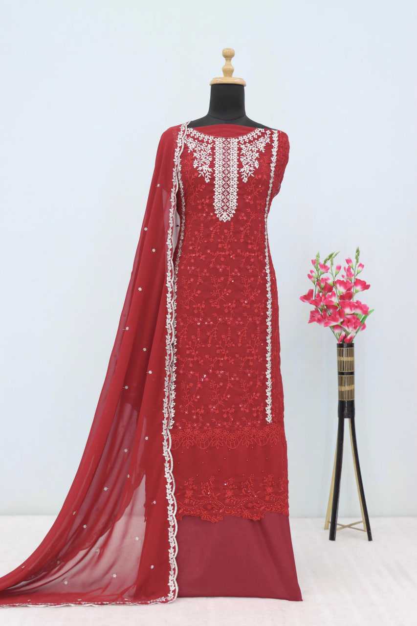 Ynf Faux Georgette RIN236 1302 Suits & Dresses Islamic Clothing Wholesale Pakistani Suits Unstitched Suits Suit Material Manufacturer- Kapda Export