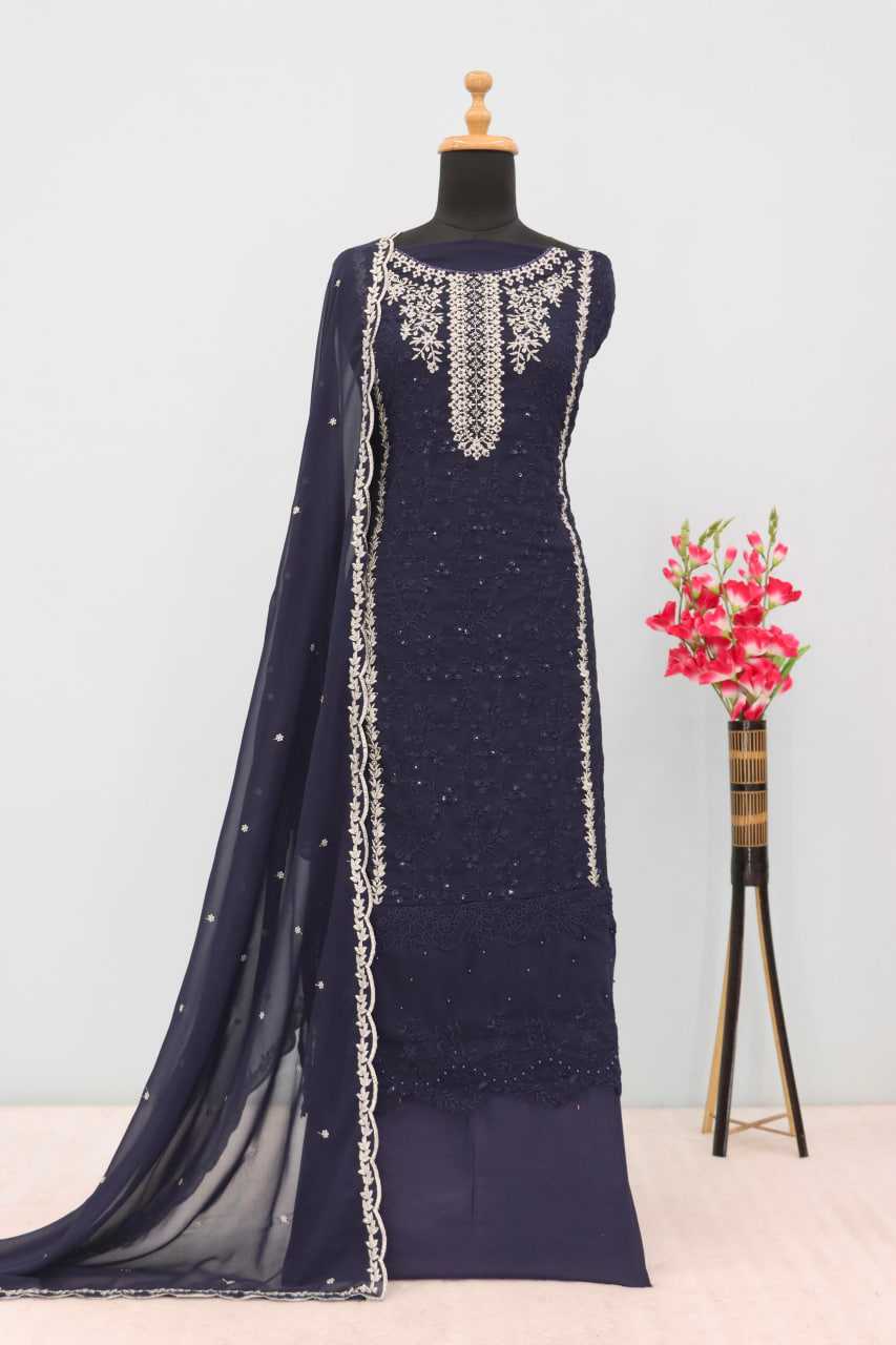 Ynf Faux Georgette RIN236 1302 Suits & Dresses Islamic Clothing Wholesale Pakistani Suits Unstitched Suits Suit Material Manufacturer- Kapda Export