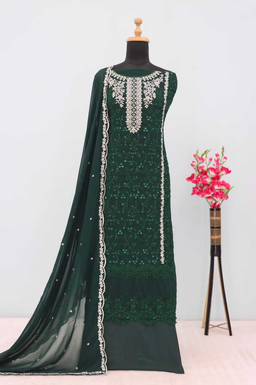 Ynf Faux Georgette RIN236 1302 Suits & Dresses Islamic Clothing Wholesale Pakistani Suits Unstitched Suits Suit Material Manufacturer- Kapda Export