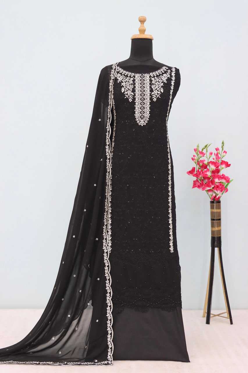Ynf Faux Georgette RIN236 1302 Suits & Dresses Islamic Clothing Wholesale Pakistani Suits Unstitched Suits Suit Material Manufacturer- Kapda Export