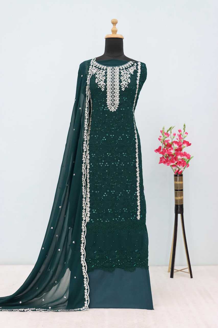Ynf Faux Georgette RIN236 1302 Suits & Dresses Islamic Clothing Wholesale Pakistani Suits Unstitched Suits Suit Material Manufacturer- Kapda Export