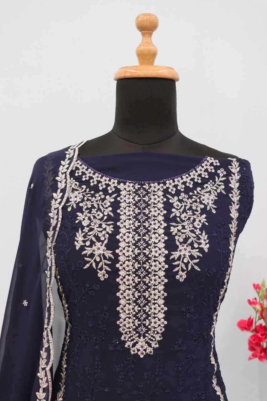 Ynf Faux Georgette RIN236 1302 Suits & Dresses Islamic Clothing Wholesale Pakistani Suits Unstitched Suits Suit Material Manufacturer- Kapda Export