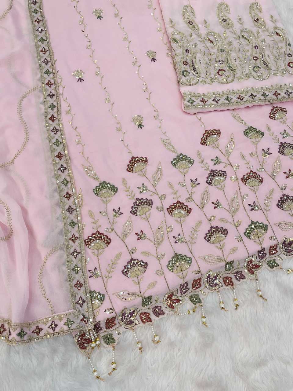 Ynf Faux Georgette RIN236 1315 Suits & Dresses Festive Collections Wholesale Unstitched Suits Georgette Suit Suit Material Manufacturer- Kapda Export