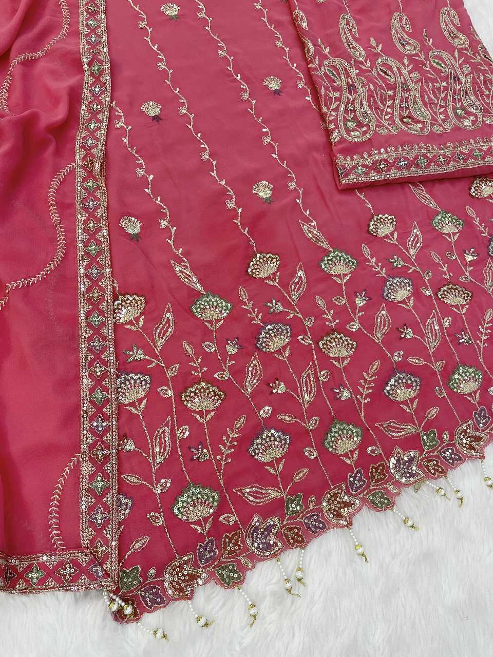 Ynf Faux Georgette RIN236 1315 Suits & Dresses Festive Collections Wholesale Unstitched Suits Georgette Suit Suit Material Manufacturer- Kapda Export