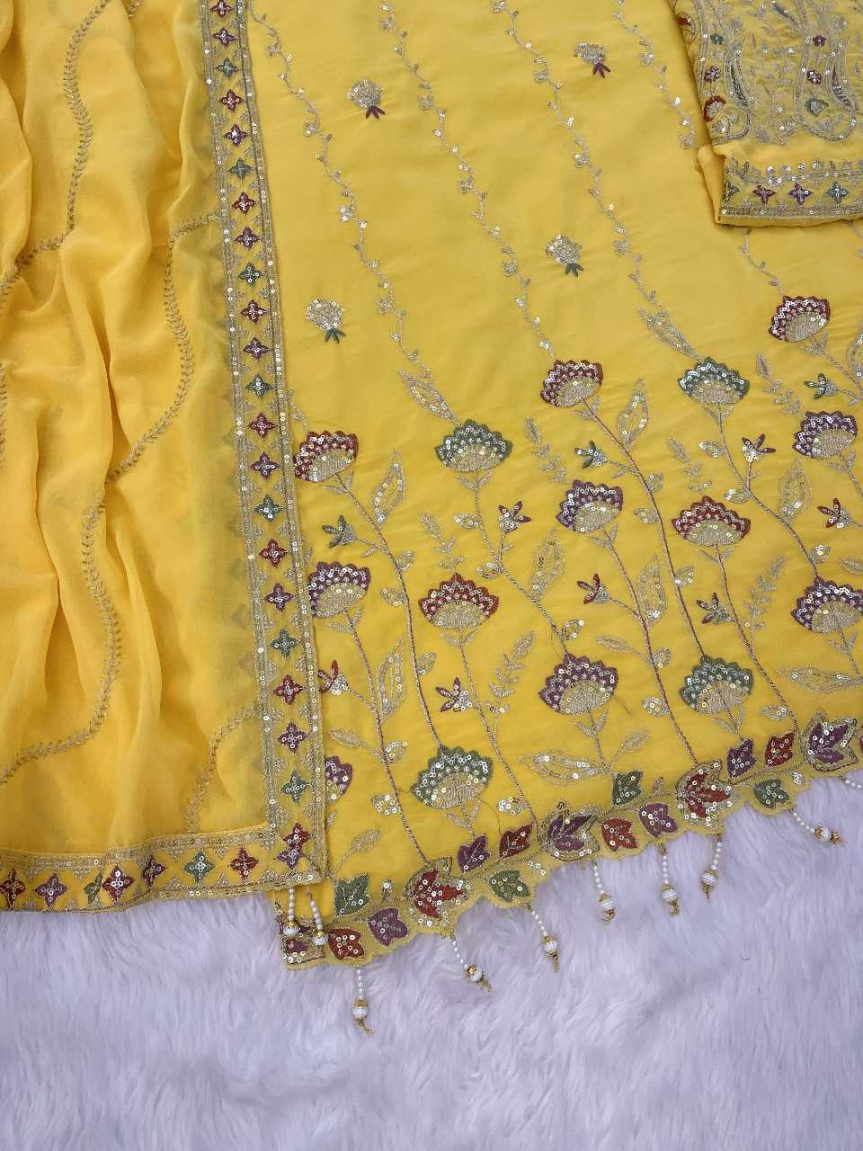 Ynf Faux Georgette RIN236 1315 Suits & Dresses Festive Collections Wholesale Unstitched Suits Georgette Suit Suit Material Manufacturer- Kapda Export