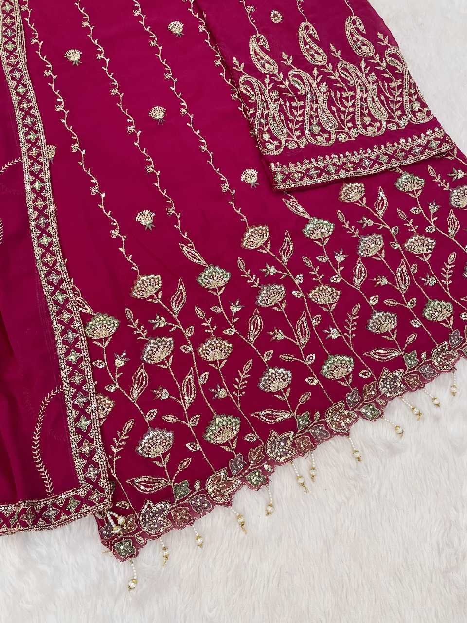 Ynf Faux Georgette RIN236 1315 Suits & Dresses Festive Collections Wholesale Unstitched Suits Georgette Suit Suit Material Manufacturer- Kapda Export