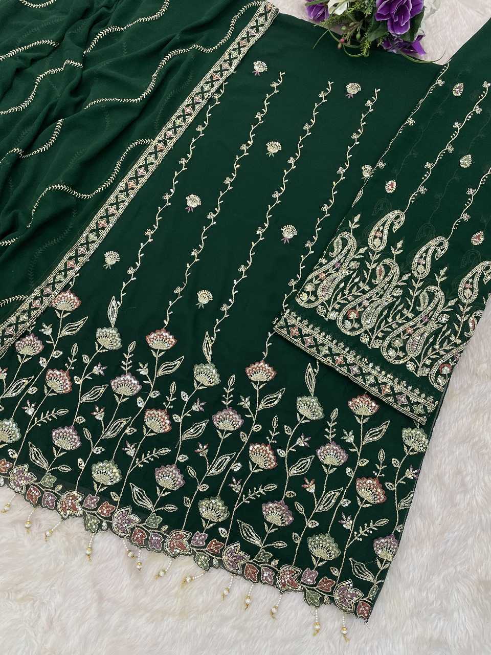 Ynf Faux Georgette RIN236 1315 Suits & Dresses Festive Collections Wholesale Unstitched Suits Georgette Suit Suit Material Manufacturer- Kapda Export